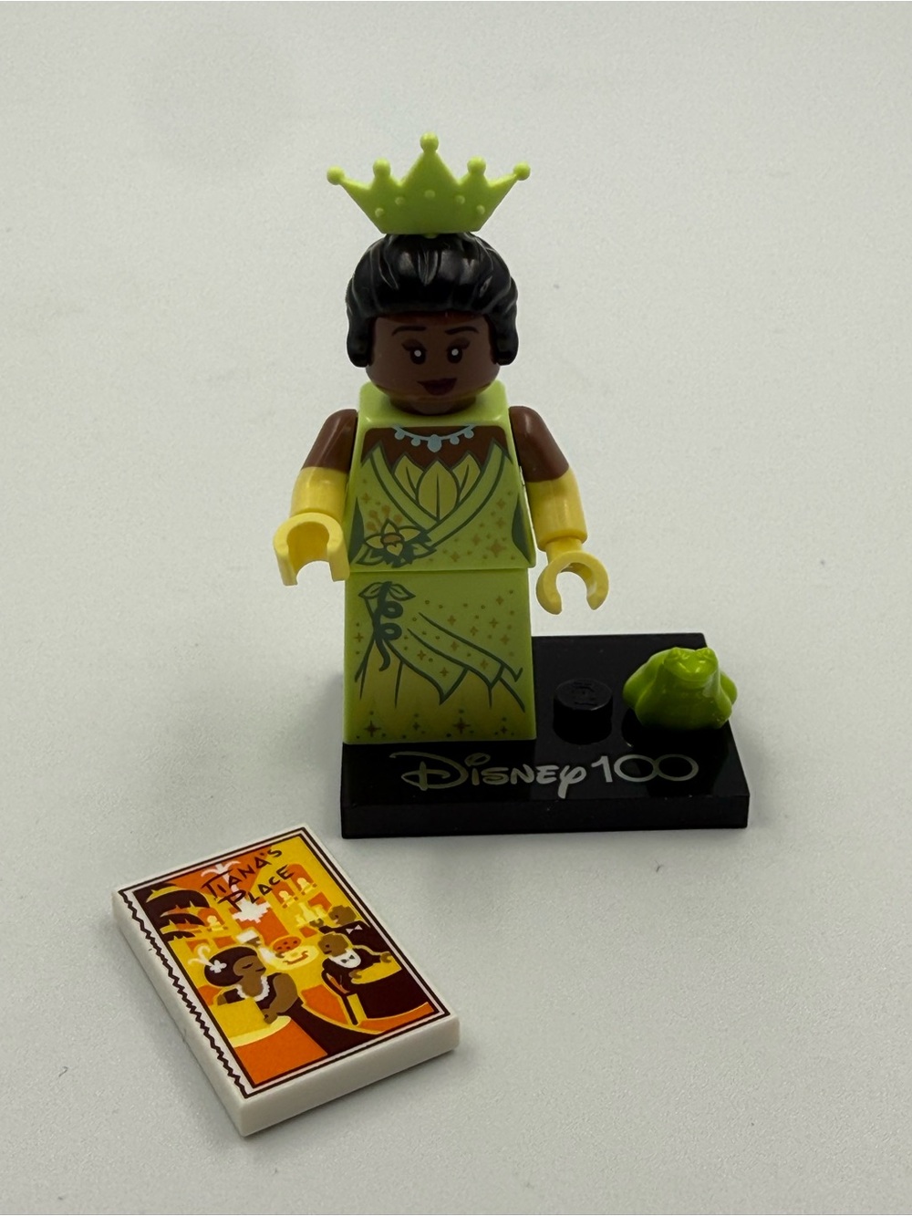 Lego Disney 100 Minifigure Princess Tiana with Menu Small Collectible Figure